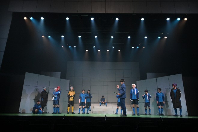 A scene from the final rehearsal of Blue Lock 4th STAGE